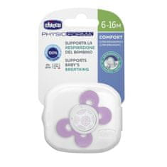 Chicco Silikonski spodbujevalnik PHYSIO COMFORT, roza, 6m +