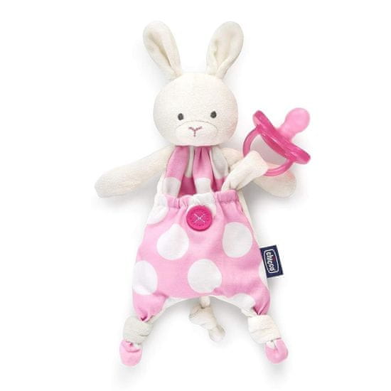 Chicco Pet s žepom za dude, Zajko, od 0m +