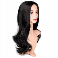 Korbi Dolge Črne Sintetične Lasulje, 65 cm Bruske W18