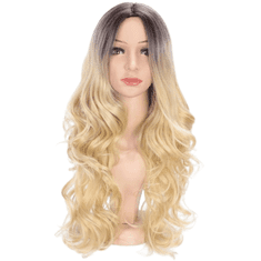 Korbi Perika Dolgi Valoviti Blond Ombre 70cm