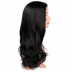 Korbi Dolge Črne Sintetične Lasulje, 65 cm Bruske W18