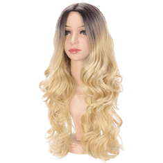 Korbi Perika Dolgi Valoviti Blond Ombre 70cm