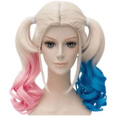 Korbi Harley Quinn Kostum Lasulja 60cm Blond Roza Modra