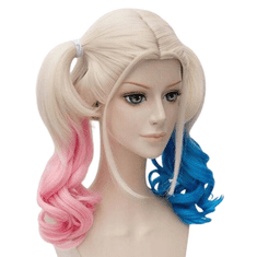 Korbi Harley Quinn Kostum Lasulja 60cm Blond Roza Modra