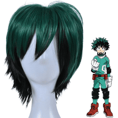 Korbi Peruka Izuku Midoriya Cosplay W41 Zelena