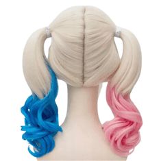 Korbi Harley Quinn Kostum Lasulja 60cm Blond Roza Modra