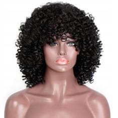 Korbi Kratka Črna Afro Lasulja s 20cm W15