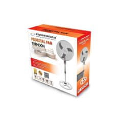Esperanza Typhoon ventilator, 40cm, 3 hitrosti, 50W, bel/siv (T-5553-25)
