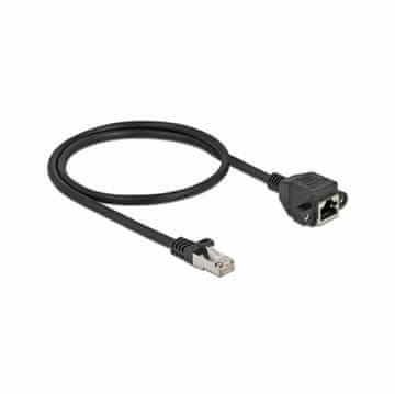 Delock patch podaljšek SFTP CAT.6A 0,5m črn 86999