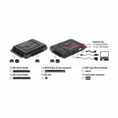 Delock čitalec diskov USB 3.0/IDE-SATA adapter 61486