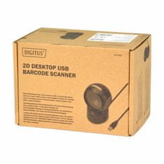 Digitus čitalec za Barcode/QRcode 2D laser USB namizni črn DA-81005