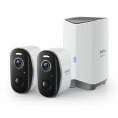 BASEUS video nadzor brezžični kit N1 2-Cam 3.0MP kamera vgrajen akumulator