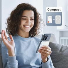 BASEUS prenosna baterija 6.000mAh 20W PowerBank magsafe bela mini PPCXM06A