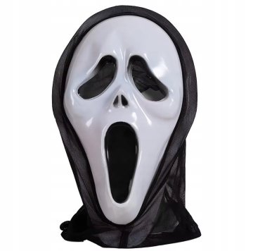 Korbi Maska Krik Halloween Unisex črna Korbi