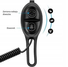 Korbi Zelo glasen kolesarski zvonec, različni načini, vodoodporen, USB Twooc, 120 dB