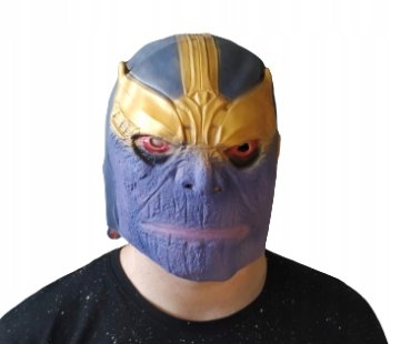 Korbi Thanos Avengers Halloween lateks maska Tanos