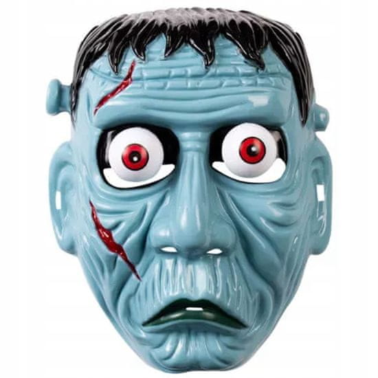 Korbi Frankensteinova pošast Halloween grozljivka preobleka Frankensteinova maska