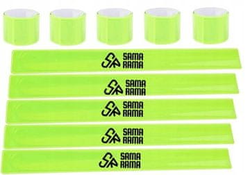 Korbi Komplet odsevnih trakov za opozorilo za kolo ali tek, 40 cm, 10 kosov