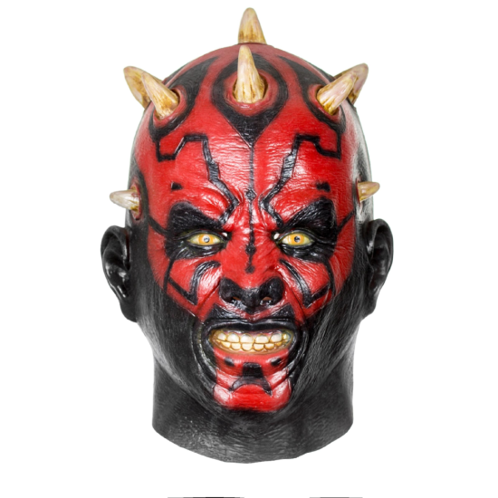 Korbi Profesionalna Lateks Maska Darth Maul Star Wars