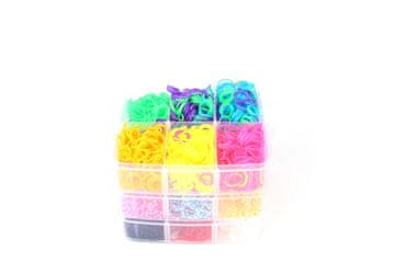 Alltoys Komplet 3 000 gumic za izdelavo trakov Loom Band - velikost škatle