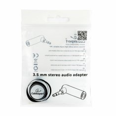CABLEXPERT adapter-AVDIO Jack 3,5M/3,5Ž kotni stereo A-3.5M-3.5FL