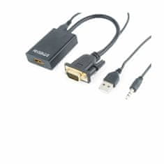 Gembird Cablexpert adapter VGA M-HDMI Ž+avdio A-VGA-HDMI-01