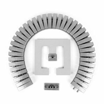 Bachmann organizator kablov Flex II SET srebrn 930.023