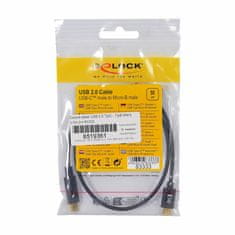 Delock kabel USB 2.0 TipC - TipB Mikro 0,5m črn 83333