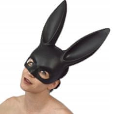 Korbi Elegantna črna maska zajčice s Playboy ušesi