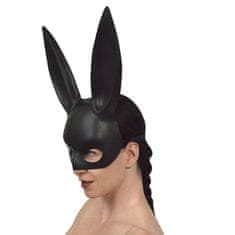 Korbi Elegantna črna maska zajčice s Playboy ušesi