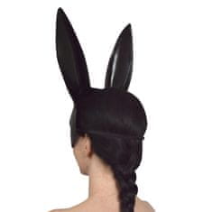 Korbi Elegantna črna maska zajčice s Playboy ušesi