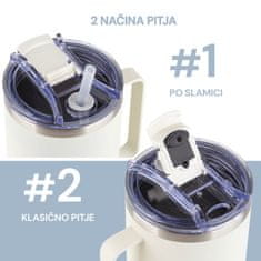 Rosmarino MegaCup termo kozarec, 1,1 L, Lila Dream