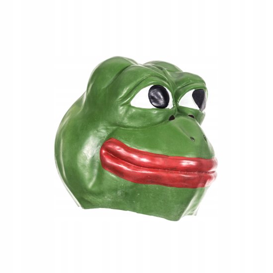 Korbi Lateks Maska Pepe Žaba - Halloween Dodatek