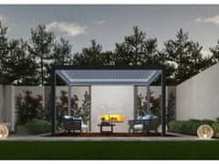 MS VISCOM Bioklimatska pergola 4 x 2,86 m; temno siva