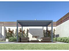MS VISCOM Bioklimatska pergola 4 x 2,86 m; temno siva
