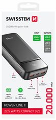SWISSTEN Powerbank POWER BANK 20000 mAh POWER LINE II ČRN 22013947