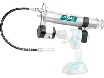 Total Dodatna mazalna pištola TGULI2001, industrijski, prostornina 400 ml, priporočeni delovni tlak 4.000 psi, najvišji tlak 8.000 psi,, aluminij
