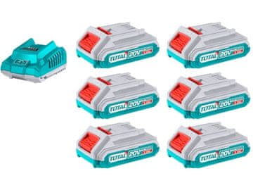 Total Komplet baterije in polnilnika TFBCLI2062, 20V Li-ion, 2000mAh, industrial