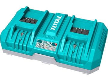 Total Polnilnik TFCLI2082 for 2 batteries, 20V Li-ion, industrial