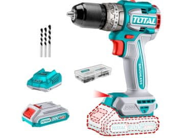 Total Total TIDLI20602E s kladivom, brezkrtačni, 20V Li-ion (2x), industrijski