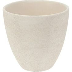 ProGarden Lonec za rože KO-066900330 Komplet 3 keramičnih cvetličnih lončkov, beli
