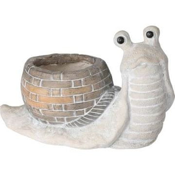 ProGarden ProGarden KO-095752260 Keramični cvetlični lonec okrasni POLŽEK 26 cm