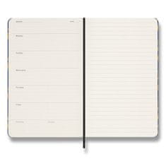 Moleskine Dnevnik UNI Professional Silk Diary - trda vezava L, tedenski, nedatirano, modra barva