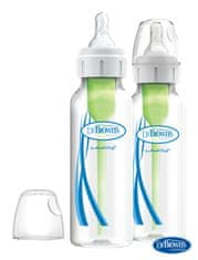 DR.BROWN'S Antikolična steklenička Možnosti+ ozka 2x250 ml plastika