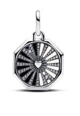 Pandora Eleganten srebrn obesek Yin & Yang ME 793688C01