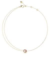 Guess Cvetoča poletna elegantna pozlačena ogrlica JUBN05226JWYGPKT/U