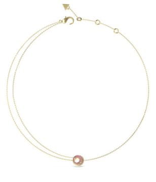 Guess Cvetoča poletna elegantna pozlačena ogrlica JUBN05226JWYGPKT/U