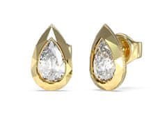 Guess Svetlo pozlačeni uhani Tear Drop 4G JUBE05247JWYGT/U