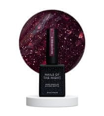 shumee NAILSOFTHENIGHT Reflective base 12 - hibridna podlaga z učinkom ""flash"" z bordo lističi, 10 ml