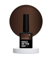 shumee NAILSOFTHEDAY Colour top Vitrage 17 - temno čokoladni hibridni top brez lepljive plasti, 10 ml